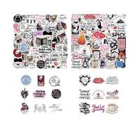 YSDYY 100 Books Theme Stickers, Cartoon Graffiti Stickers, Interesting Stickers, Can Be Decorated With Guitar, Notebook, Suitcase