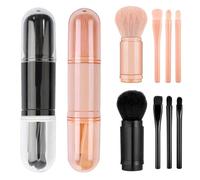 YSDYY 2-Piece Four-In-One Makeup Brush, Mini Retractable Synthetic Bristle Brush Set, Travel Convenience, Eye Shadow & Blush Brush