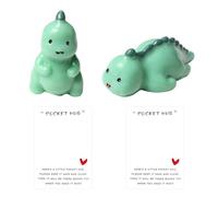 YSDYY 2 Pieces Mini Dinosaurs, Cute Dinosaur Ornaments, Resin Craft Decorations, Pocket Hugging Dinosaur Decorations, Dinosaur Resin Statues, Fun Gift Dinosaurs