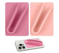 YSDYY 2 Pieces Silicone Lipstick Holder For Mobile Phone, Creative Mobile Phone Holder, Adhesive Mobile Phone Holder, Mobile Phone Accessories