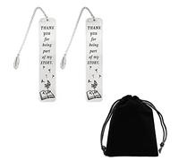 YSDYY 2pcs Thanksgiving Gift Bookmarks, 1pcs Black Drawstring Storage Bag, Metal Frosted Bookmarks, Gifts for Farewell and Thanksgiving, Suitable for Colleagues, Friends, Teachers, Family as gifts