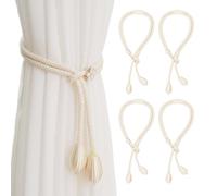 YSDYY 4 Pieces Of Small Flower Curtain Straps, Adjustable Curtain Straps, Curtain Fixing Bundlings, Curtain Accessories