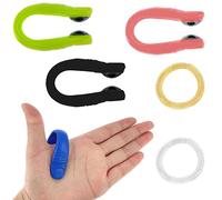 YSDYY 4pcs Shiatsu Clip (Thumb Type) with 2pcs Massage Spring Bracelet, Portable Relief Massager, Wearable Sensory Ring for Stress Relief, Soothing, Relax Hands, Green, 60.0 grams, 1.0 count
