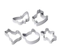 YSDYY 5 Pieces Animal Cookie Molds, Cute Cookie Cutters, Non-Stick Cake Molds