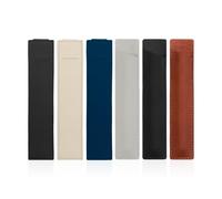 YSDYY 6-Piece Leather Pen Cover, Creative Notebook Pen Holder, Elastic Elastic Pen Bag, Simple Solid Color Pen Cover, Convenient Office Pen Holder, Stationery Accessories