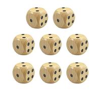 YSDYY 8 Pieces Of Wooden Dice, Simple Design Dice, Board Game Accessories, Interactive Games, Family Party Games
