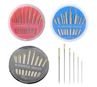 YSDYY 90 Pieces Hand Sewing Needles, Gold Hand Hand Sewing Needles, Boxed Sewing Needles, Multi Size Embroidery Needles, Home Sewing Needle Set