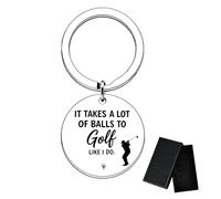 YSEA Golf Keyring, Funny Golf Gift For Men, Golf Accessories | Stainless Steel Keyring, "May The Course Be With You" Quote, Durable Metal Accessories, Perfect Golf Gift For Dad