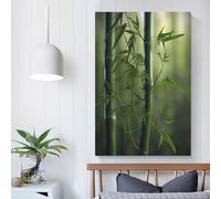YSEFGBV Lost in A Bamboo Forest Wall Pictures Living Room Cute Room Decor Ready to Hang Bedroom Canvas 20x30inch(50x75cm)