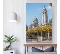 YSEFGBV Montmartre At Fall Wall Pictures Living Room Wall Decor Ready to Hang for Bathroom Toilet Decor Large Canvas Wall Art for Living Room 20x30inch(50x75cm)