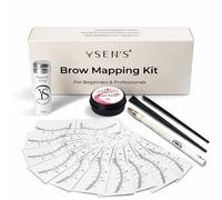 Ysen's Brow Mapping Kit with Brow Mapping String (30m) - Eyebrow Mapping Tools with Brow Paste, Eyebrow Ruler, Mapping Pencil & Angled Brushes for Microblading, Brow Lamination Preparation