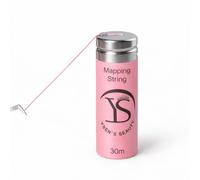 YSEN'S Eyebrow Mapping Thread, 30 m Pre-Tinted Thread, Black, White & Pink, Professional Eyebrow Mapping for Microblading, PMU & Cosmetic Tattoos, No Drying Out