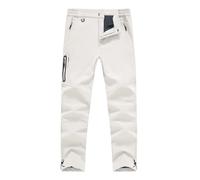 YSENTO Men's Fleece Lined Snow Ski Pants Waterproof Softshell Insulated Winter Cargo Hiking Camping Pants