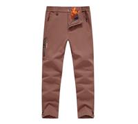 YSENTO Men's Fleece Lined Snow Ski Pants Waterproof Softshell Insulated Winter Cargo Hiking Camping Pants