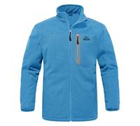 YSENTO Mens Full Zip Micro Fleece Jackets Light Warm Coat | Winter Windproof Outdoor Hiking Walking Work Jacket
