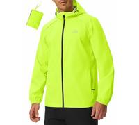 YSENTO Mens Lightweight Waterproof Jackets Packaway Rain Coats Outdoor Hiking Walking Cycling Hooded Jackets