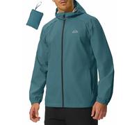 YSENTO Mens Lightweight Waterproof Jackets Packaway Rain Coats Outdoor Hiking Walking Cycling Hooded Jackets
