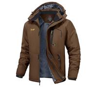 YSENTO Mens Waterproof Ski Winter Jacket Outdoor Warm Windproof Fleece Coats with Hood