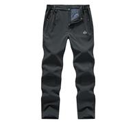YSENTO Mens Waterproof Walking Fleece Lined Trousers Winter Thermal Ski Hiking Outdoor Overtrouser