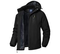 YSENTO Mens Waterproof Winter Jackets Outdoor Warm Fleece Jacket Windproof Coats with Detachable Hood