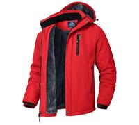 YSENTO Mens Waterproof Winter Jackets Outdoor Warm Fleece Jacket Windproof Coats with Detachable Hood
