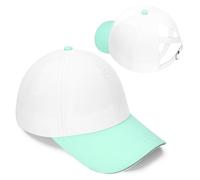 Yseoul Girls Criss Cross Ponytail Hat Reflective Baseball Cap Kids Lightweight Quick Drying Mesh Golf Hat Age 5-12