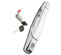 YSERFVX Automotive Exterior Handle Compatible with Gmc for Sierra 2007 2008 2009 2010 2011 OEM 20828258 Exterior Front Left Side Door Handle with Lock Cylinder 2 Keys