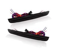 YSFDSG Wing Mirror Indicator 2PCS LED Bumper Reflector Light Rear Fog Lamps And Brake Tail Red For Dodge For Challenger 2015 2016 2017 2018 2019(Smoked)