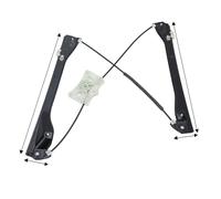 YSFGDJOSFI Power Window Lifters for Skoda for Fabia for MK3 Replacement Window Lever Front Electric Window Regulator W/o Motor Window Crank Connection(1PC Left)