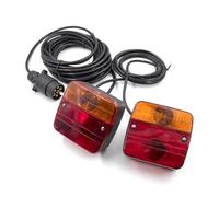 YSFIFHSKFH Rear Tail 12V 7 Pin 10m Universal Rear Towing Tail Light LED Trailer Brake Stop Number Plate Reflector Lamp For Trailer