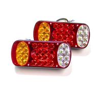 YSFIFHSKFH Rear Tail 2pcs 12V 24V Truck LED Tail Light Taillight Rear Stop Brake Reverse Light Signal Lamp Indicator Trailer Lorry Caravan Van UTE