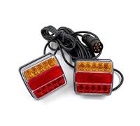 YSFIFHSKFH Rear Tail Rear Towing Tail Light LED 12V 7 Pin 10m Trailer Universal Brake Stop Lamp License Number Plate Light Reflector
