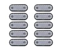 YSFIFHSKFH Rear Tail Truck LED 24V Side Marker Light Trailer Lights Reflector Clearance Lights Turn Signal Reverse Lights For Scania(10pcs white)