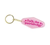 YSFSootie Feminist Keychain, Fuck The Patriarchy, Red Acrylic Retro Keychain, Women Empowerment for Girls