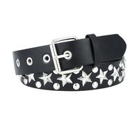 YSFSootie Studded Belt Fashion Emo Punk and Gothic Accessories,Round Rivets, Star Rivets Vintage Rock for Women and Men, Jeans and Pants, Hippie Skateboarding Enthusiasts
