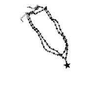 YSFVNP Emo Accessories, Emo Gifts, Star Necklace - Grunge Gothic Jewelry with Adjustable Chain for Alternative Fashion and Special Occasions