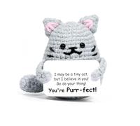YSFVNP Positive Crochet Animals, Emotional Support Nugget, Compact Gift for Desk Car or Bag Uplifting Keepsake to Brighten Holidays Tough Times and Everyday Moments Cute Themed Decor Stuff Merch