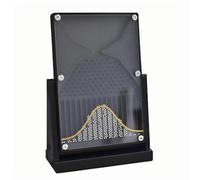 YSFW Galton Board Experiment Model, 12 * 18cm Physics Lab Teaching Tool, Precisely Measured Steel Balls, Intuitive Demonstration Of Statistical Laws, Educator Student(black)