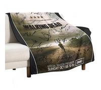YSGRINNM The Walking Dead, Poster Con Blankets Soft Flannel Single Blanket Throws Living Room Sofa Warm Blanket Family for Room, Office 80x100cm(30x40in)