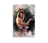 YSHCHEN Eddie Van Halen Popular Singers Stars Series Canvas Poster Wall Art Decorative Painting Bedroom Painting Posters08x12inch(20x30cm) Unframe-style