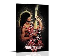 YSHCHEN Eddie Van Halen Popular Singers Stars Series Canvas Poster Wall Art Decorative Painting Bedroom Painting Posters24x36inch(60x90cm) Frame-style