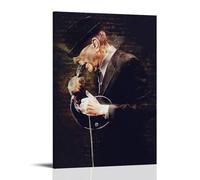 YSHCHEN Leonard Cohen Popular Singers Stars Series Canvas Poster Wall Art Decorative Painting Bedroom Painting Posters20x30inch(50x75cm) Frame-style