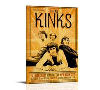 YSHCHEN The Kinks Popular Singers Stars Series Canvas Poster Wall Art Decorative Painting Bedroom Painting Posters12x18inch(30x45cm) Frame-style