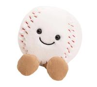 YSHHKEE Multifunctional Plush Sports Ball Toy with Cartoon, Baseball | Multifunctional Safe Cotton Filling for Children and Adults Birthday Gift Giving Home Decoration