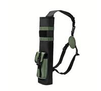 YShiuoL Archery Quiver Holder Archery Lightweight Back Arrow Quiver Dual Use Foldable Compact Hip Arrows Bag with System Pocket Hanged(Green)