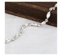 YShiuoL Crystal Rhinestone Chain Trim Crystal Rhinestone Trim Chain Glass Rhinestone Applique Chain Diy Sew On Trim Wedding Dress(Style6 7x15mm)