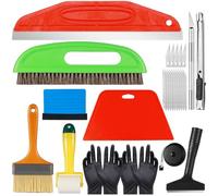 Ysimple 13PC Wallpaper Tools, Multi-Function Wallpaper Smoothing Tool with Wallpaper Paste Brush, Squeegee, Seam Roller, Trimming Tool, Wallpapering Kit for Adhesive Contact, Paper, Window Film, Vinyl