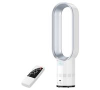 YSINOBEAR Bladeless Tower Fan 25 Inch, 6-in-1 Cooling Air Purifier Fan with Oscillation, Timer, 10 Speeds, Powerful & Quiet Portable Floor Fan for Office Bedroom (Silver-B)