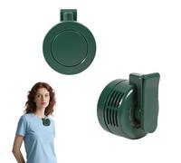 YSINOBEAR Clip On Fan,Portable Silent Mini Bladeless Fan, 360 Degree Portable Mini Waist Clip On,3 Speeds Bladeless Wearable for Outdoor Farm Hiking Camping Travel (Green)