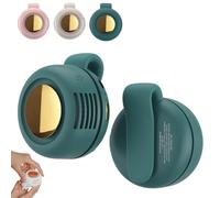YSINOBEAR Clip On Waist & Neck Fan,Small Clip Fan,Portable Silent Mini Bladeless Whirlwind for Waist Clip,Ultra-Quiet 3-Speed Cooling Fan for Outdoorr/Travel/Office/Shirt (Green)
